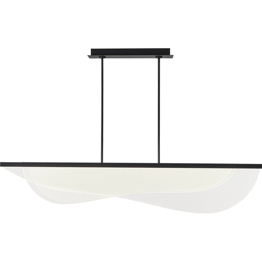 Nyra 60" Linear Suspension by Visual Comfort & Co.. Made from aluminum in a modern style.