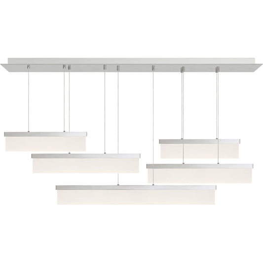 Sweep Linear Chandelier by Visual Comfort & Co.. Made from steel in a modern style.