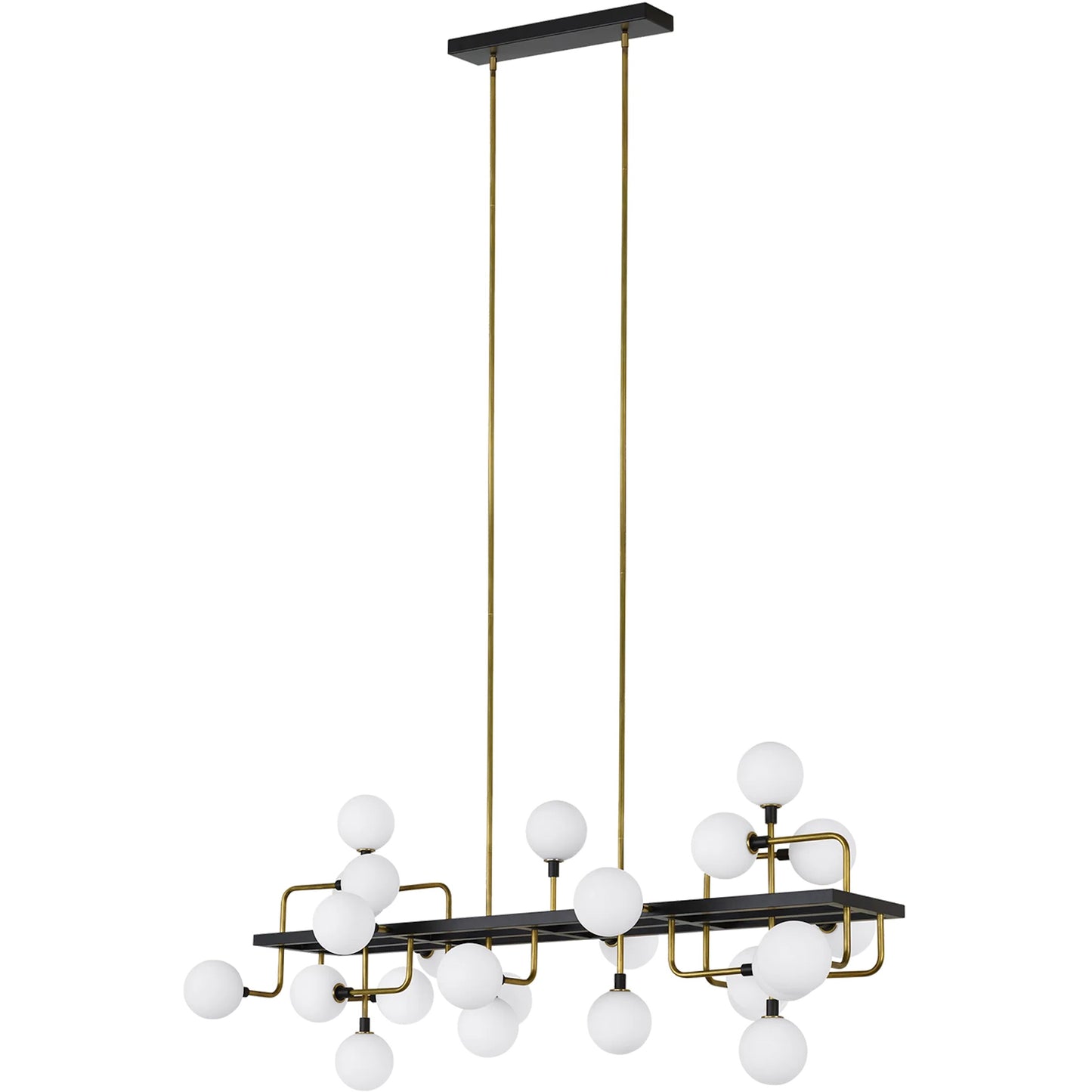001 SR-808156 | Primary Silo | Viaggio Linear Chandelier by Tech Lighting. Made from metal in a modern style.