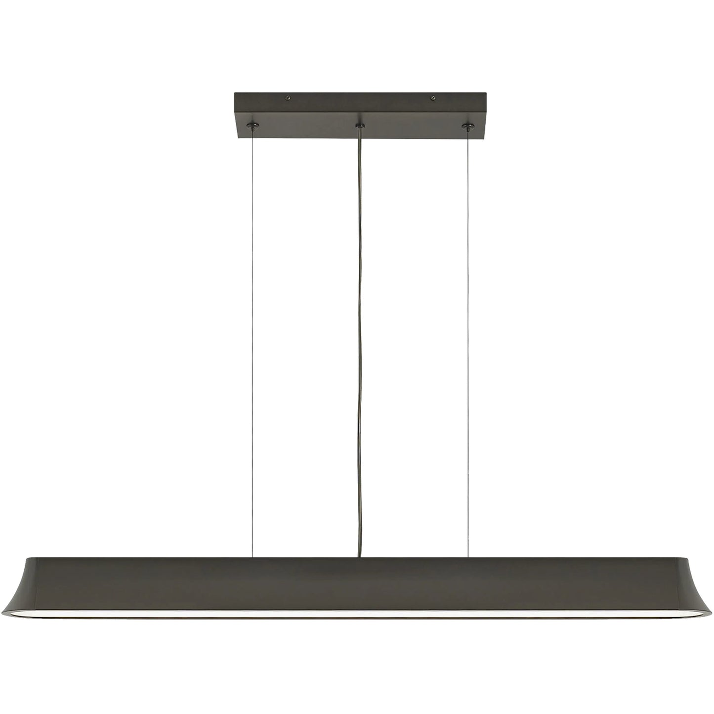 001 SI-2228581 | Primary Silo | Zhane 49" Linear Suspension by Visual Comfort & Co. in black rubberized. Made from metal in a unique style.