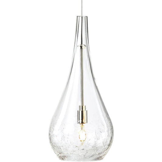 Seguro Pendant by Tech Lighting in satin nickel. Made from glass in a cottage & farmhouse style.