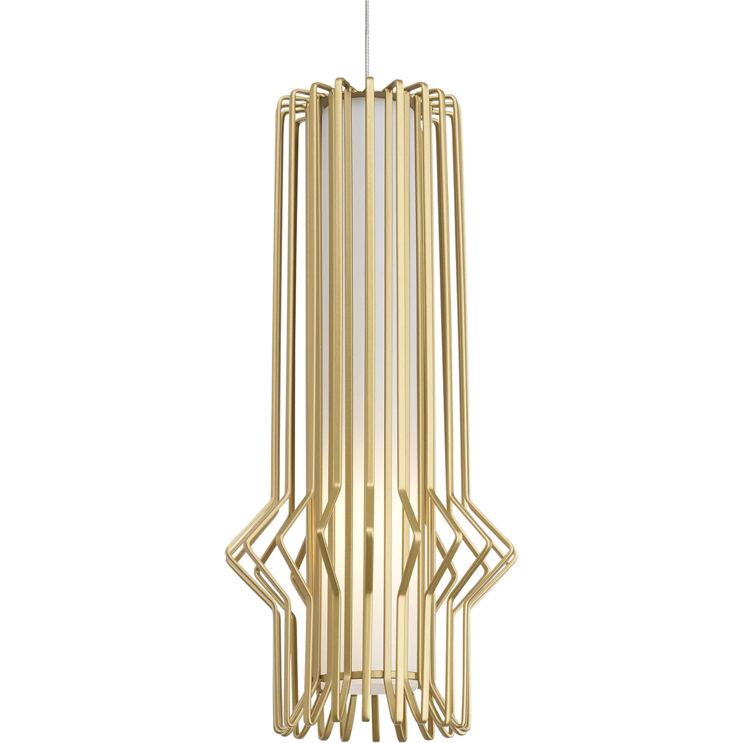 004 SI-2229813 | Primary Silo | Mini Syrma Pendant by Visual Comfort & Co. in satin nickel. Made from metal in a unique style.