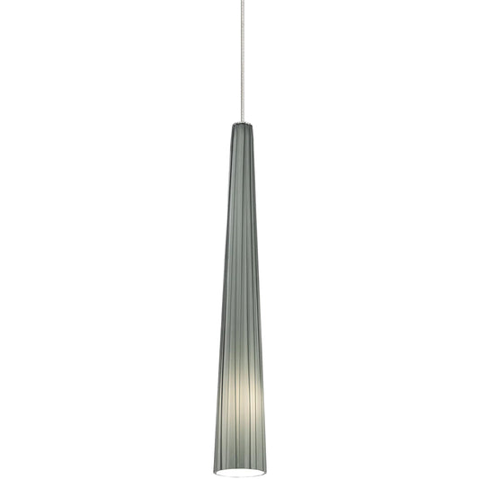 Zenith Nickel Small Pendant by Visual Comfort & Co. in satin nickel. Made from glass in a eclectic & global style.