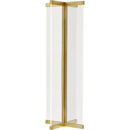 Rohe Table Lamp by Visual Comfort & Co. in natural brass. Made from aluminum in a modern style.