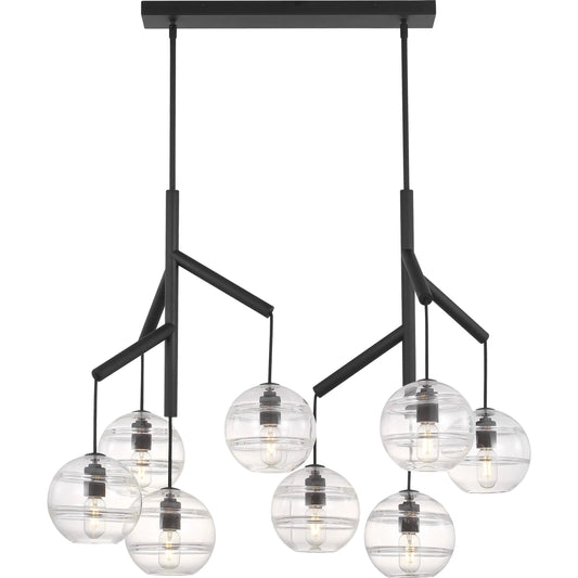 Sedona Double-Chandelier by Visual Comfort & Co. in nightshade black. Made from metal, glass in a modern style.