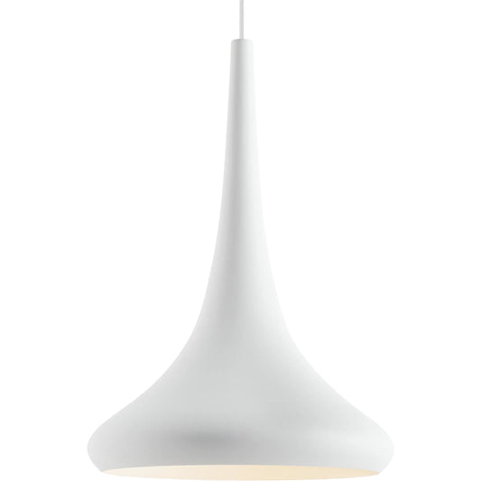 Noema Pendant by Visual Comfort & Co. in matte white. Made from steel in a modern style.