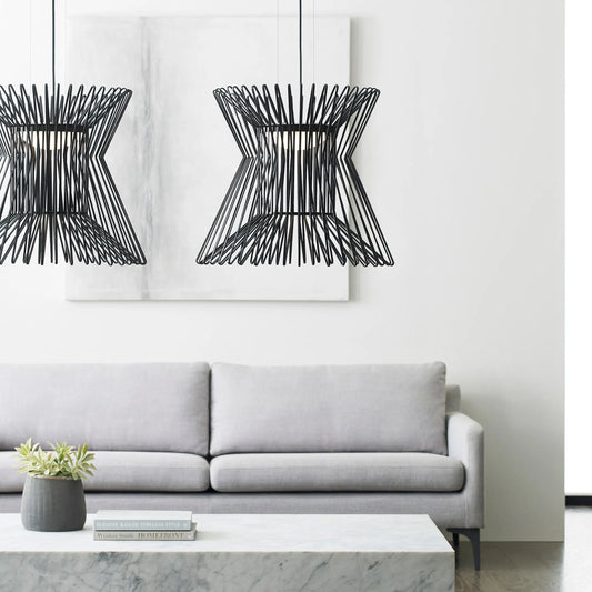 Syrma Grande Suspension by Tech Lighting. Made from metal in a modern style.