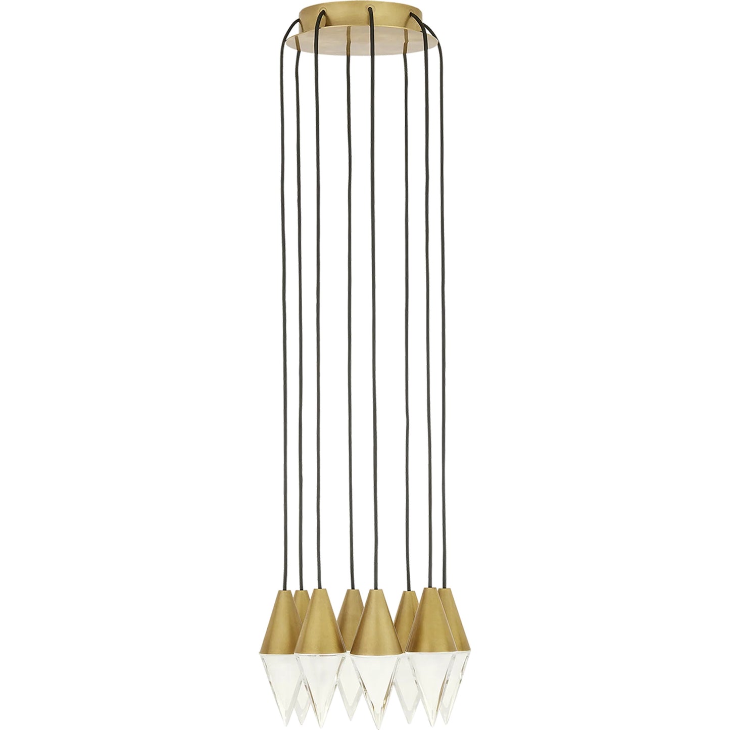 001 SI-2232963 | Primary Silo | Turret 8-Light Chandelier by Visual Comfort & Co.. Made from aluminum or brass in a unique style.