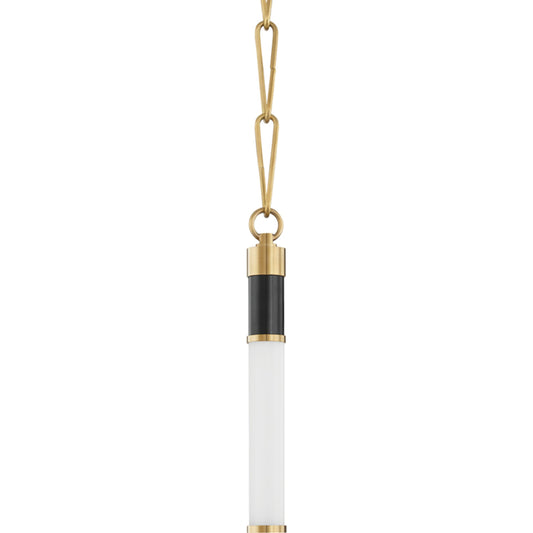 001 SR-914671 | Primary Silo | Huntington LED Pendant by Hudson Valley in aged old bronze. Made from brass in a modern style.