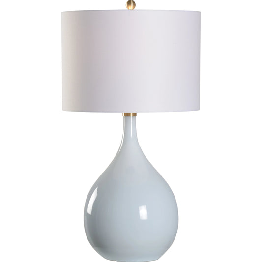 Underhill Lamp by Chelsea House in blue glaze. Made from unique in a modern style.