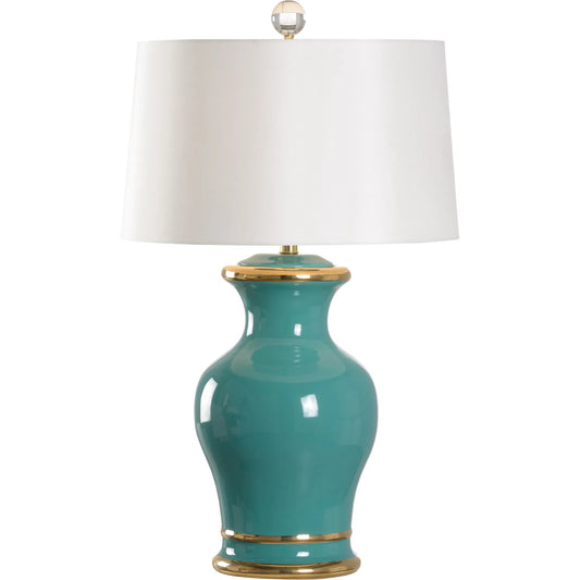 Audrey Green Lamp by Chelsea House in green. Made from unique in a eclectic & global style.