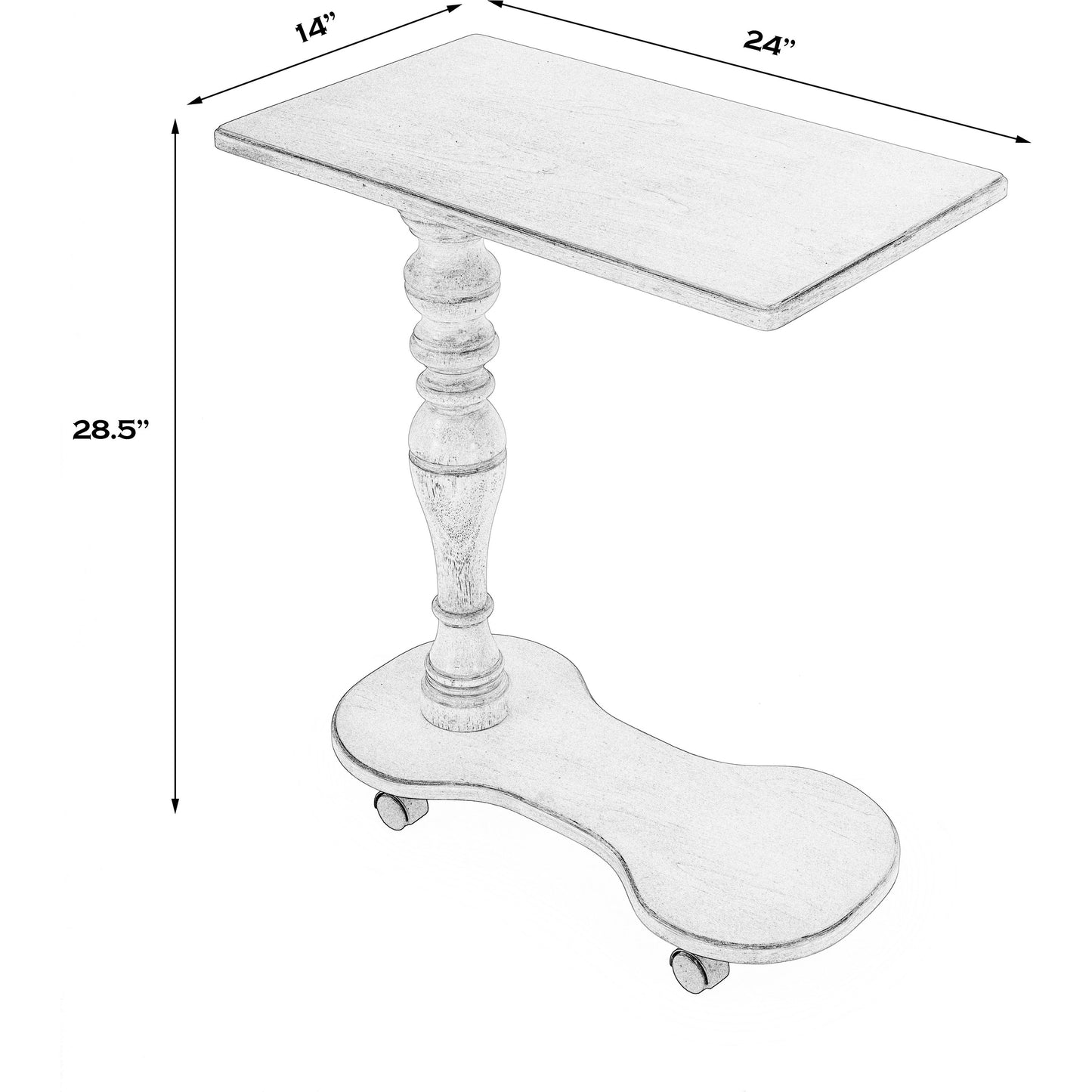 016 SI-2021991 | Additional Silo | Mabry Mobile Tray Table by Butler Specialty Company. Made from unique in a traditional style.