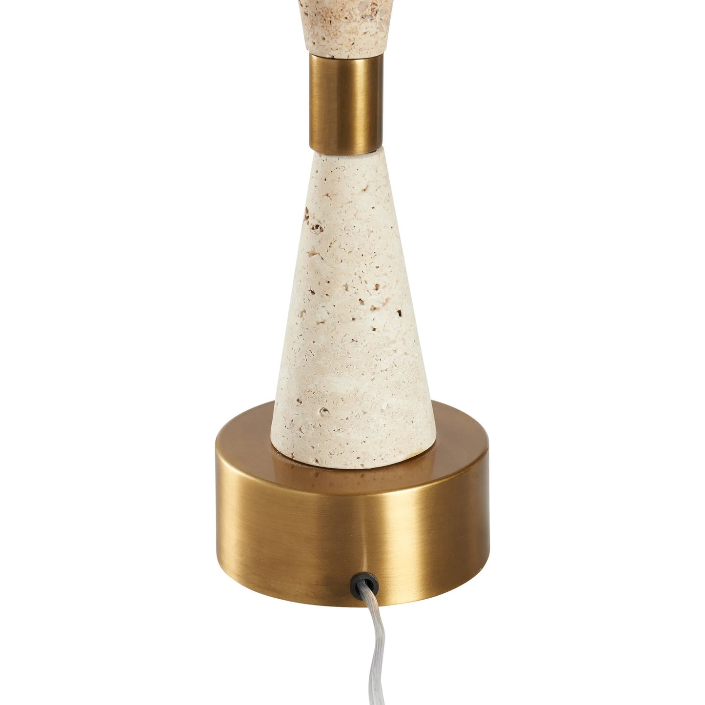 003 SI-2387779 | Additional Silo | Metroline Travertine Lamp by Chelsea House in natural, antique brass. Made from unique in a transitional style.