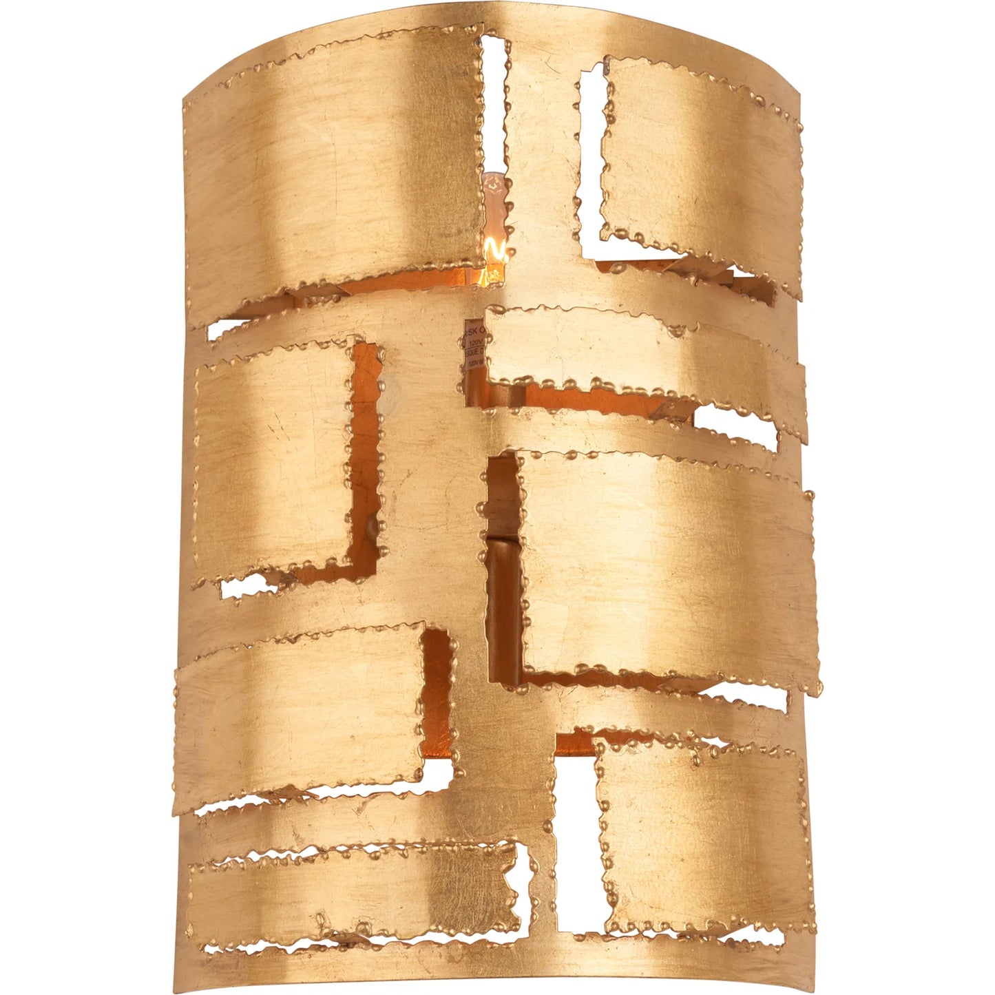 003 SI-2387804 | Additional Silo | Pane Sconce by Chelsea House in gold leaf. Made from unique in a unique style.