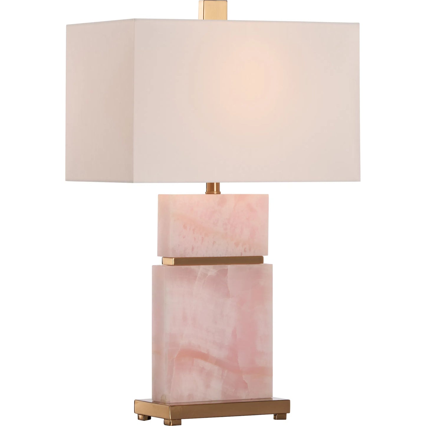 001 SI-2387826 | Primary Silo | Rose Table Lamp by Chelsea House in natural pink, antique brass. Made from unique in a unique style.