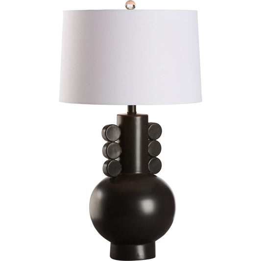 Salem Lamp by Chelsea House in black glaze. Made from unique in a modern style.