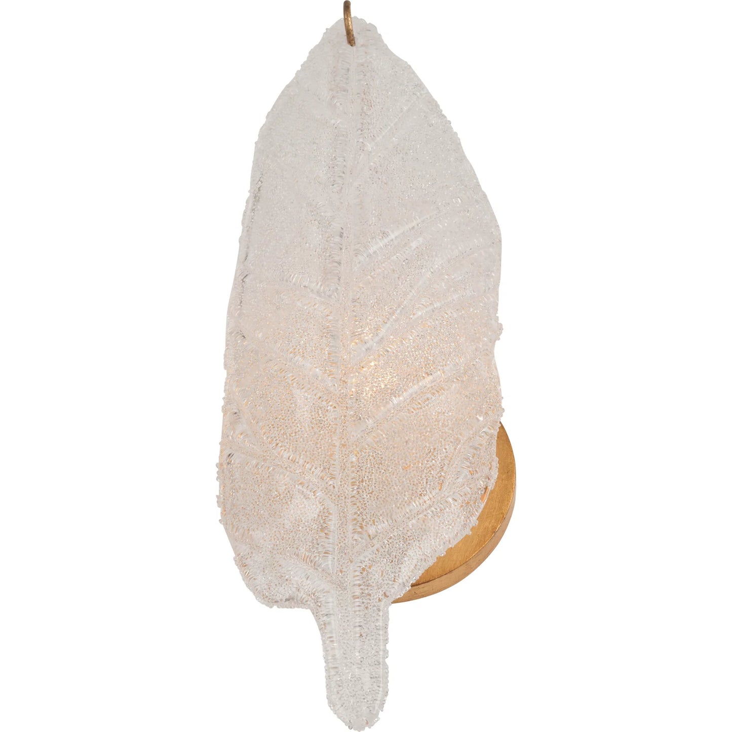 005 SI-2387761 | Additional Silo | Leaf Sconce by Chelsea House in antique gold leaf, textured. Made from unique in a eclectic & global style.