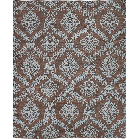 001 SI-2543218,SI-2543219,SI-2543220 | Primary Silo | Metro 7038 Rug by Exquisite Rugs in brown, light blue. Made from new zealand wool in a unique style.