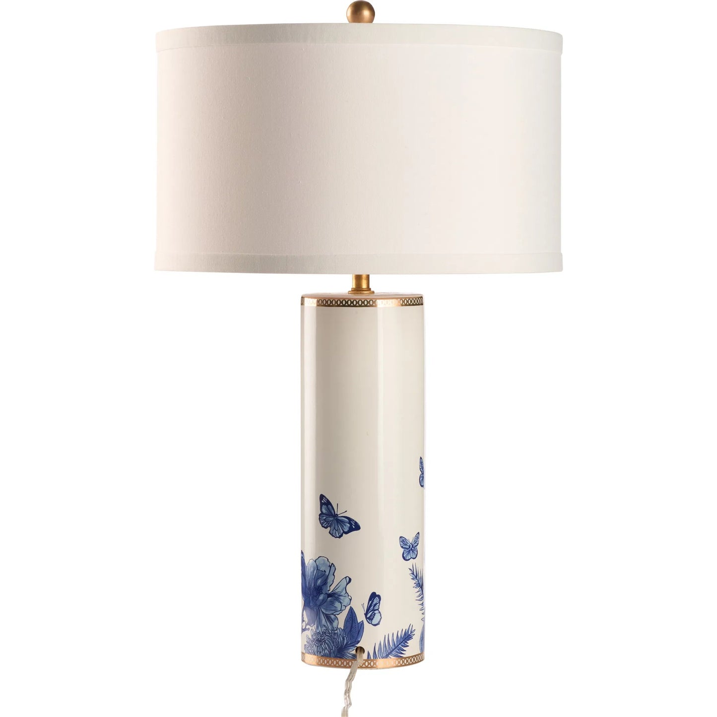 002 SI-2387661 | Additional Silo | Butterfly Lamp by Chelsea House in white, blue. Made from unique in a unique style.
