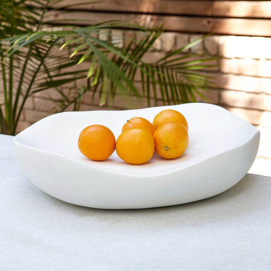 Organic Round Bowl by Global Views. Made from ceramic in a eclectic & global style.