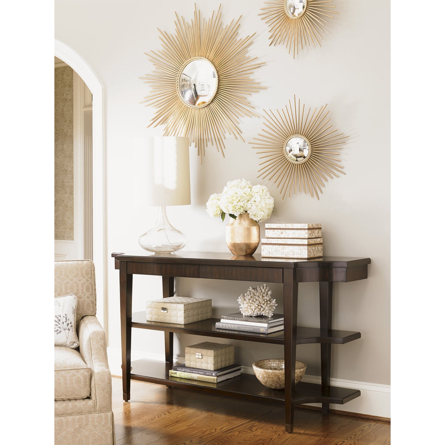 003 SR-835169 | Lifestyle | Blakeney Console by Lexington. Made from unique in a transitional style.