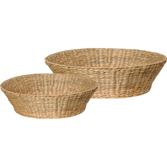 Water Hyacinth Bowls by Emissary USA in natural. Made from unique in a coastal style.
