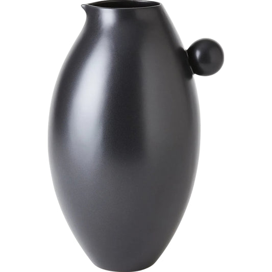 013 SI-2323112 | Primary Silo | Ball Handled Small Pitcher by Global Views in matte black. Made from unique in a modern style.