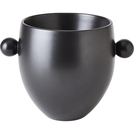 Ball Handled Ice Bucket by Global Views. Made from ceramic in a modern style.