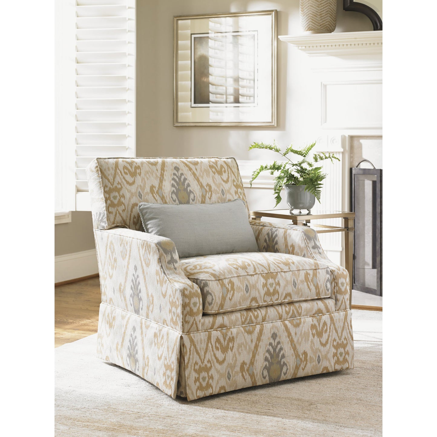 002 SR-835277 | Lifestyle | Courtney Swivel Chair by Lexington. Made from unique in a transitional style.