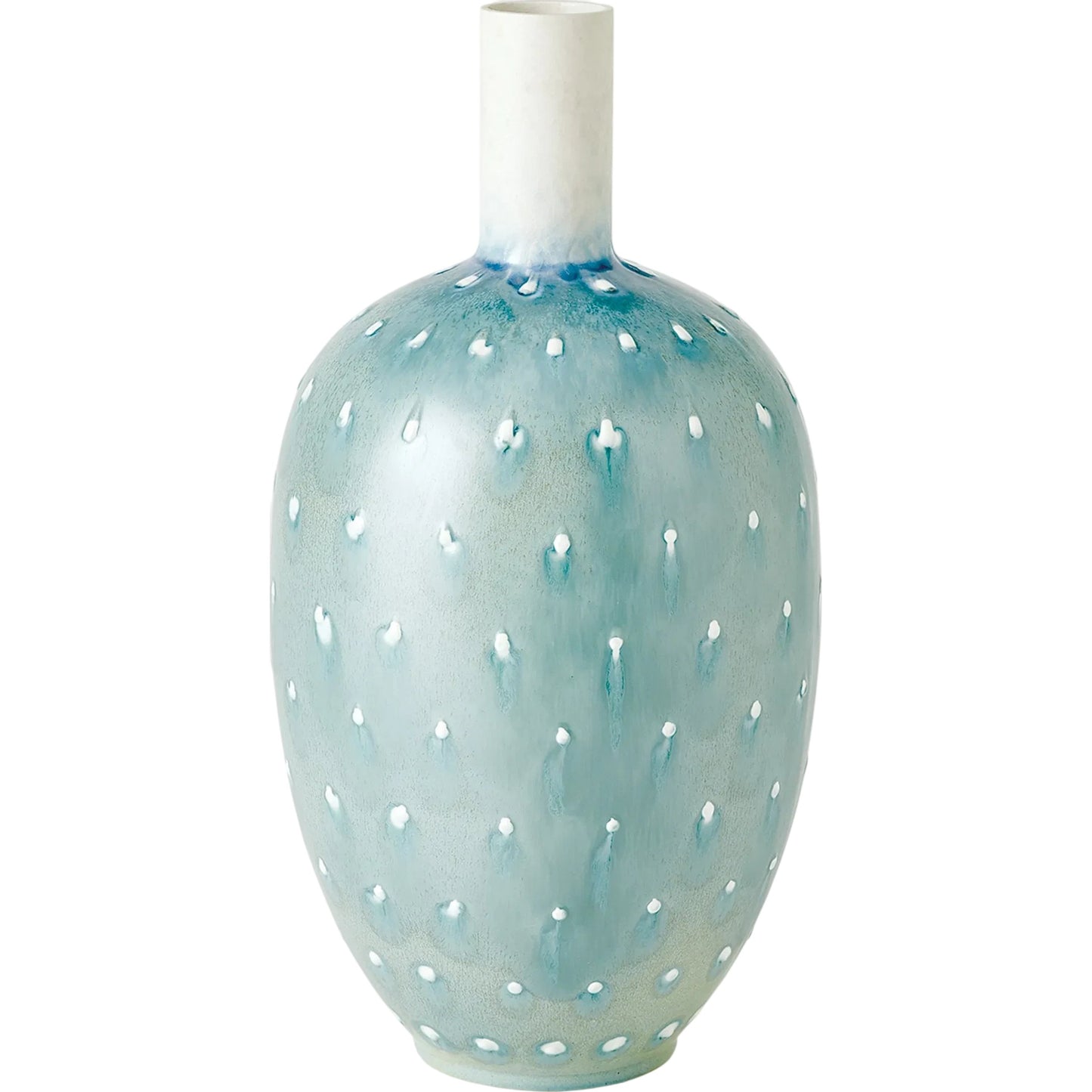 007 SI-2445420 | Primary Silo | Spotted Vase by Global Views in lamb's ear. Made from ceramic in a eclectic & global style.