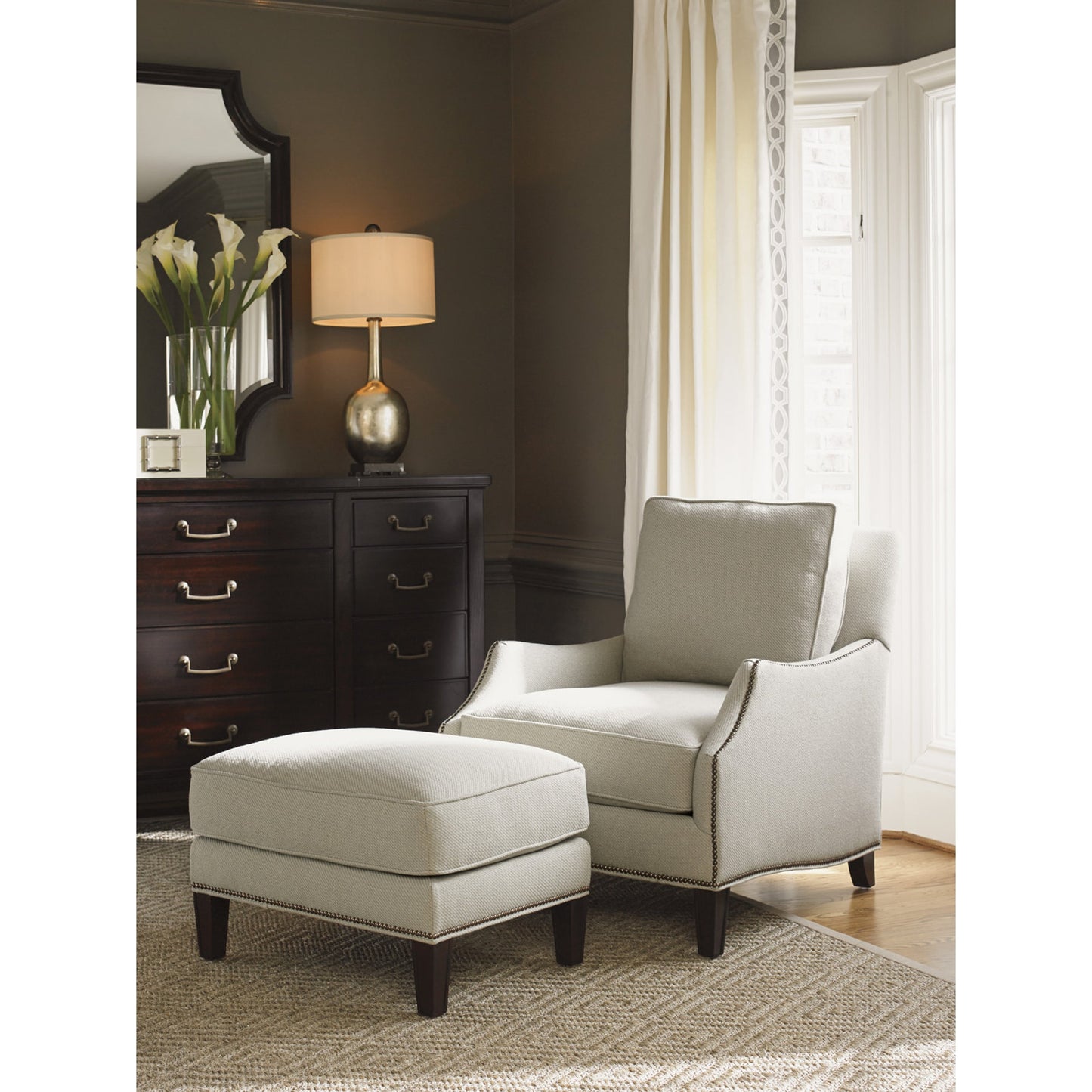 003 SR-835231 | Lifestyle | Catalina Rectangular Mirror by Lexington. Made from unique in a transitional style.