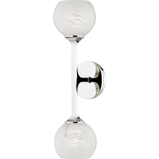 Melton 2 Light Wall Sconce by Hudson Valley. Made from brass in a modern style.