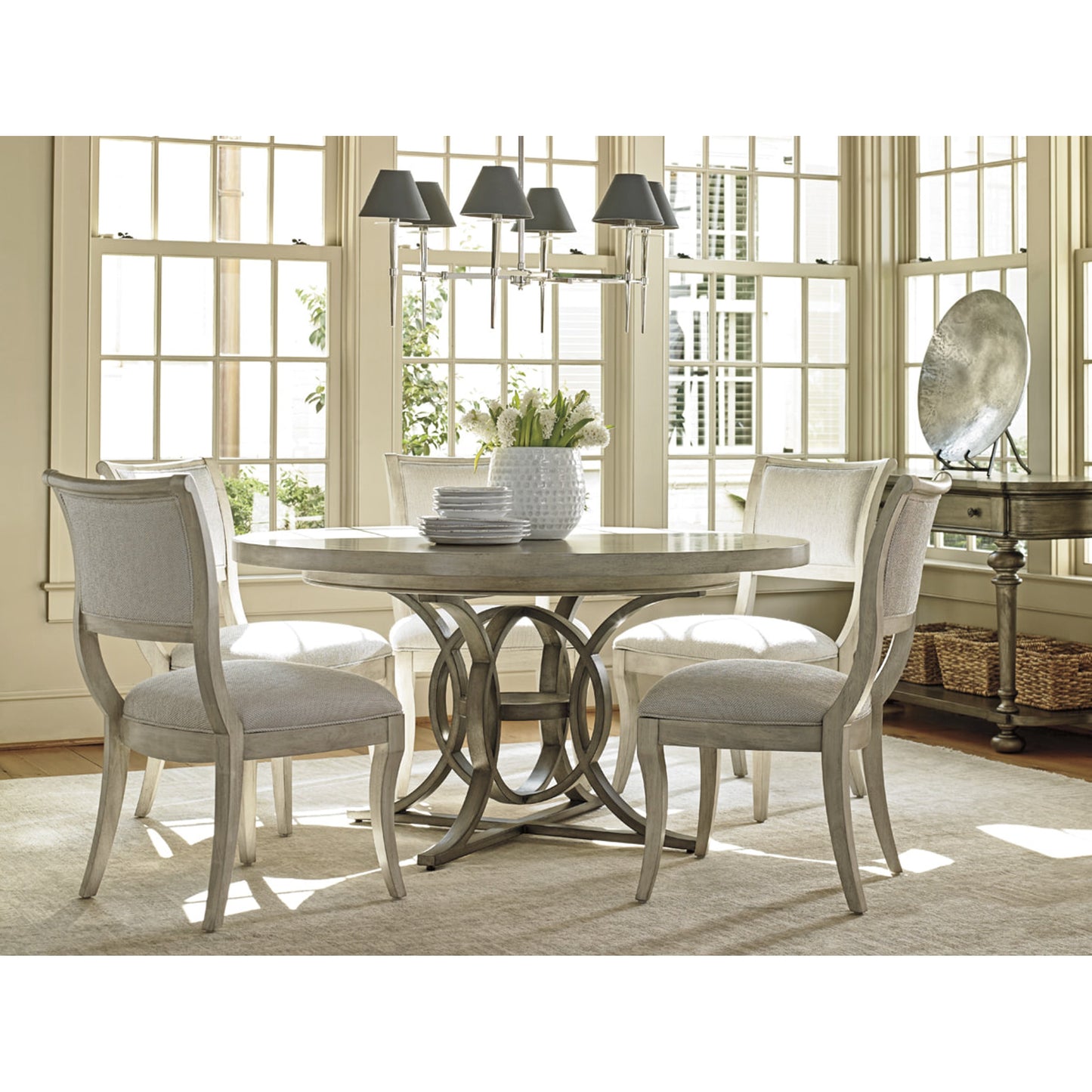 005 SR-835208 | Lifestyle | Calerton Round Dining Table by Lexington. Made from unique in a transitional style.