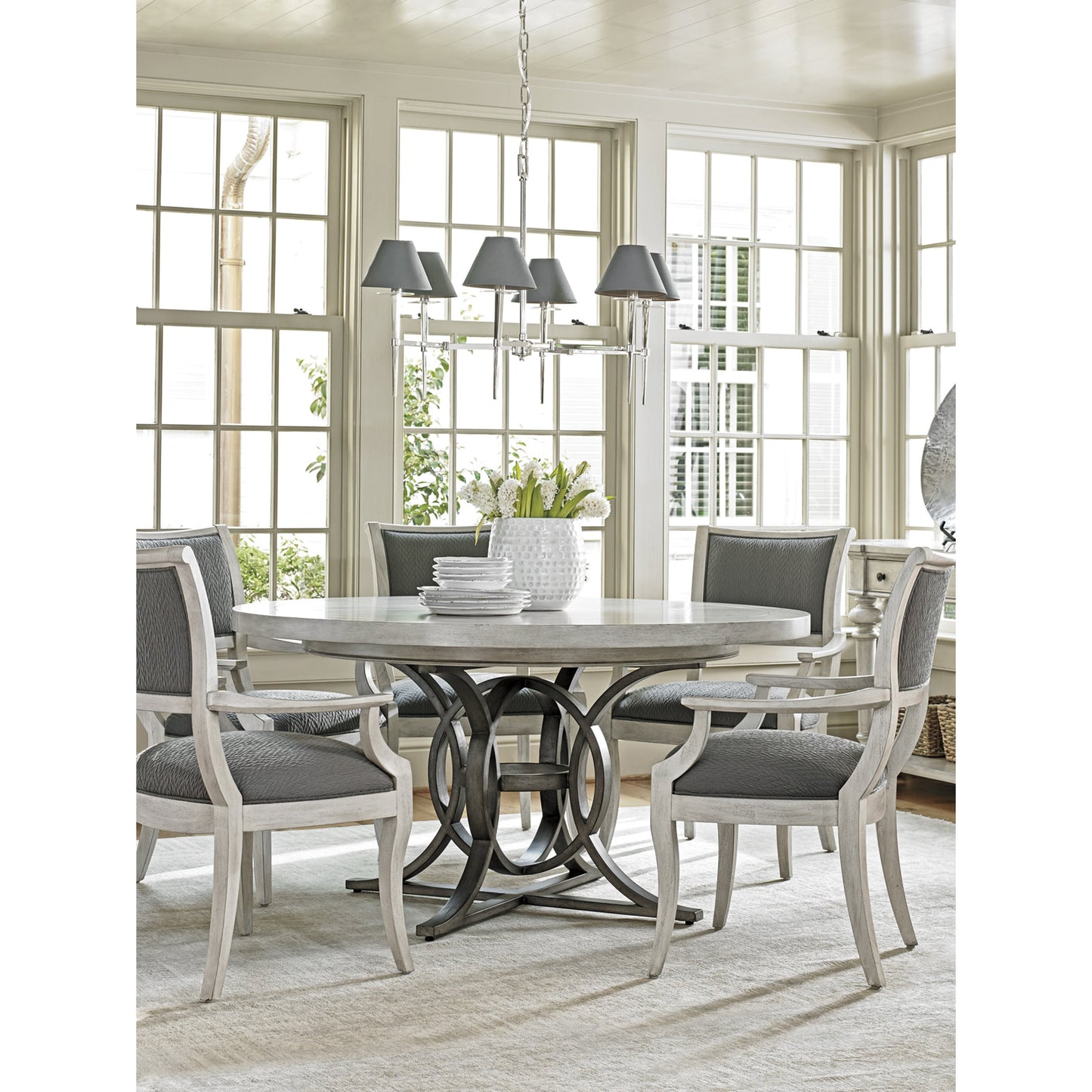 007 SR-835208 | Lifestyle | Calerton Round Dining Table by Lexington. Made from unique in a transitional style.