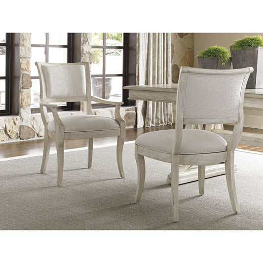 Eastport Arm Chair by Lexington in ivory. Made from unique in a cottage & farmhouse style.