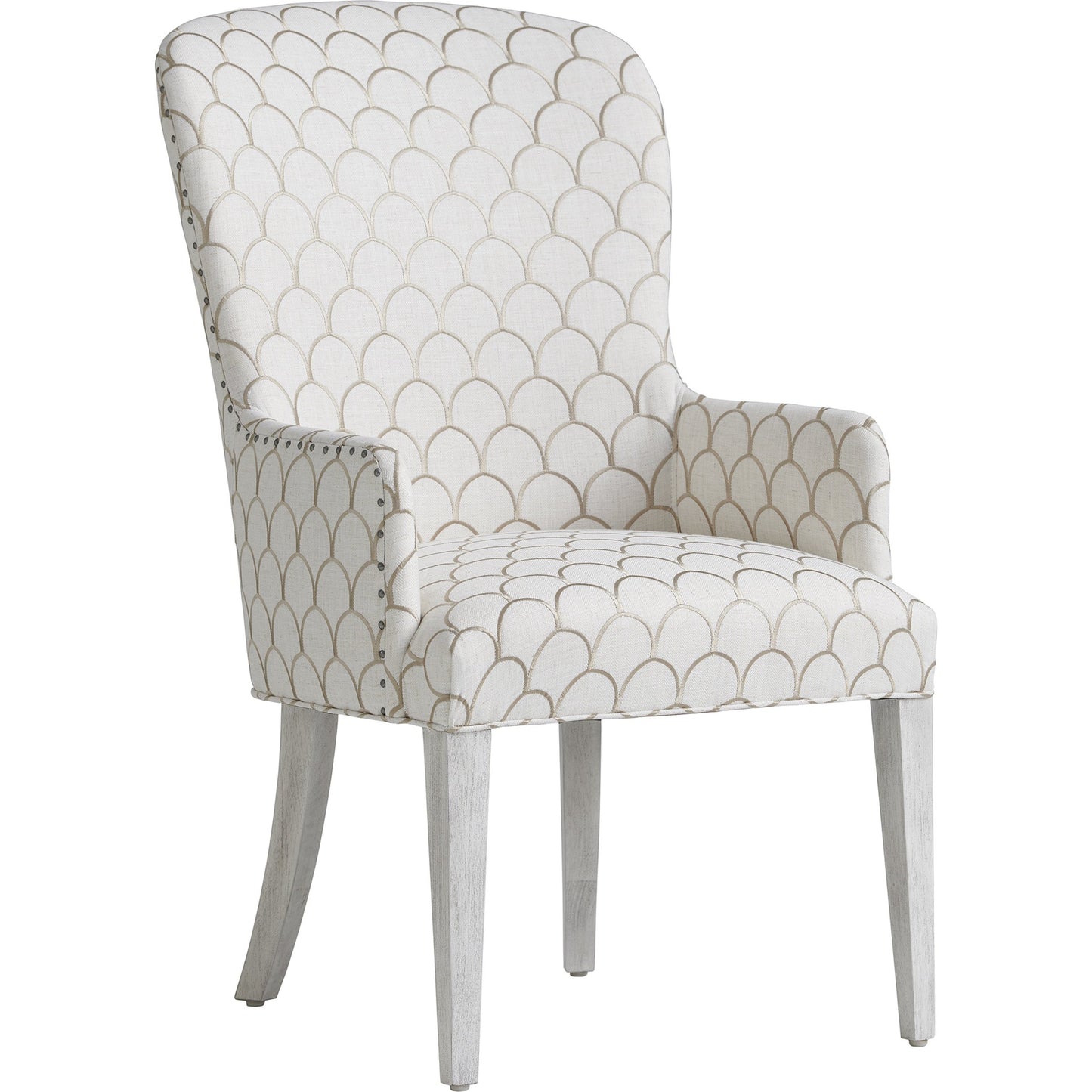 001 SI-1770797 | Additional Silo | Baxter Arm Chair by Lexington in oyster, white. Made from unique in a transitional style.