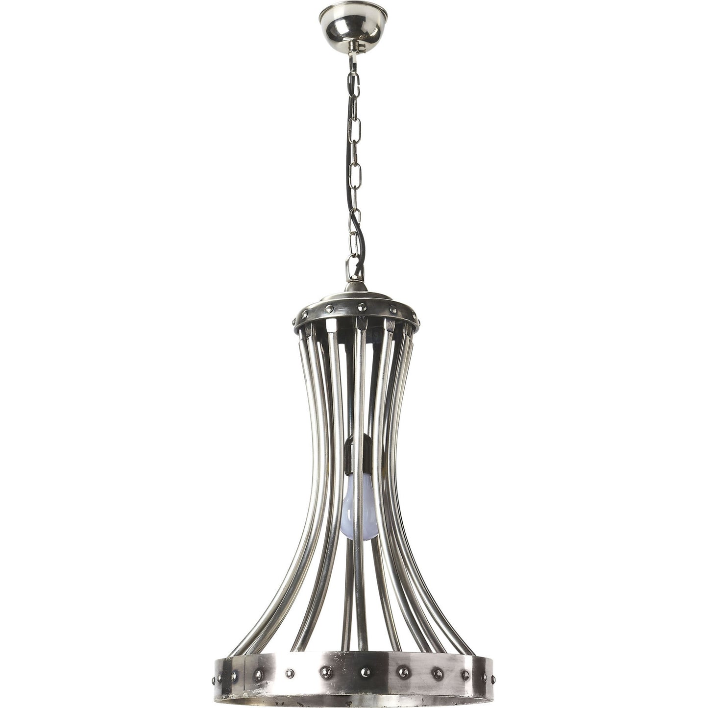 001 O-BUTLER-7158116 | Primary Silo | Antique Silver Pendant by Butler Specialty Company in silver and hors d'oeuvres. Made from cast aluminium, silver antique finish in a modern style.