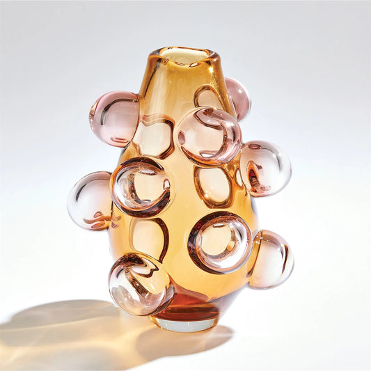 Bubbled Vase by Global Views. Made from artglass in a eclectic & global style.