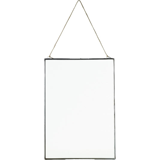 Hanging Metal Frame by Accent Decor in silver. Made from metal in a modern style.