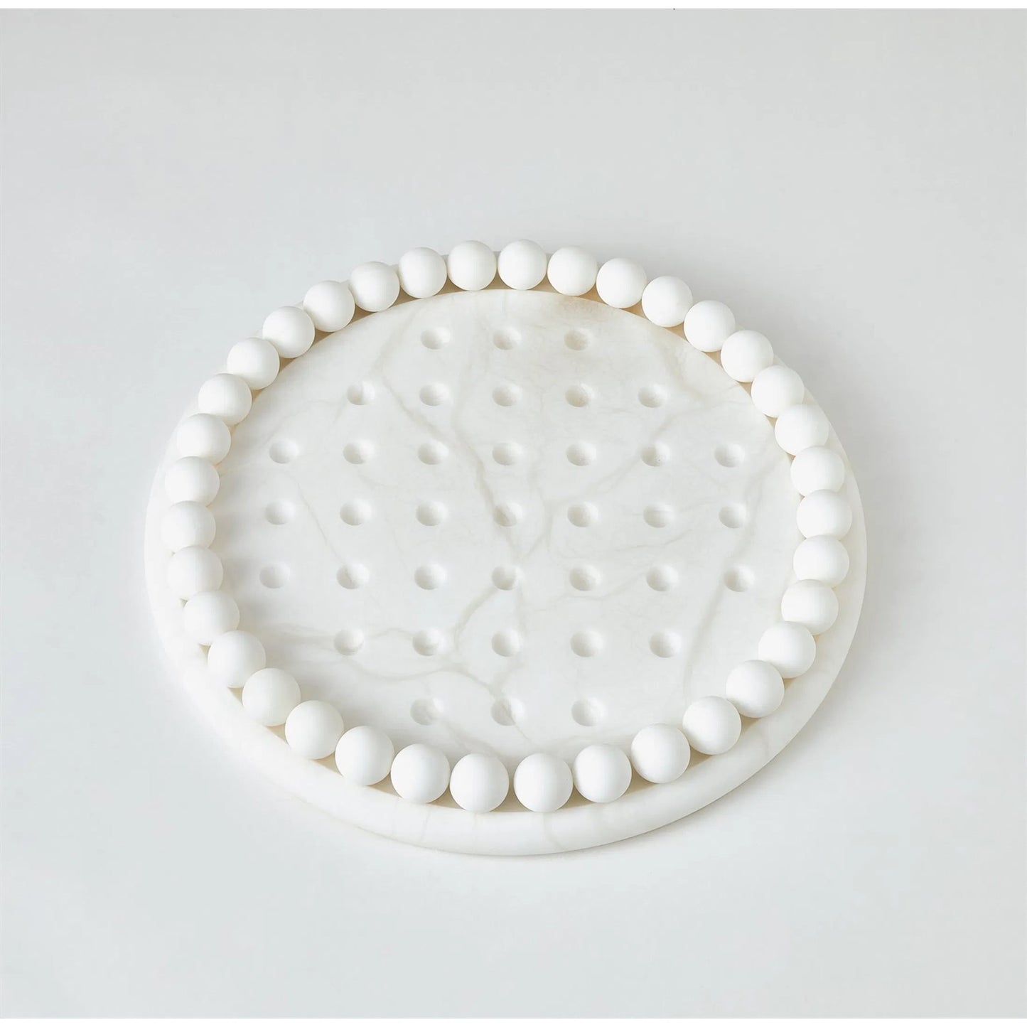 003 SI-2323029 | Additional Silo | Alabaster Solitaire Game Set by Global Views. Made from alabaster in a modern style.