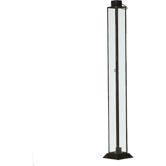 Henley Lantern by Accent Decor in gold. Made from glass in a modern style.