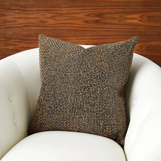 Bugle Beaded Pillow by Global Views in gold. Made from unique in a modern style.