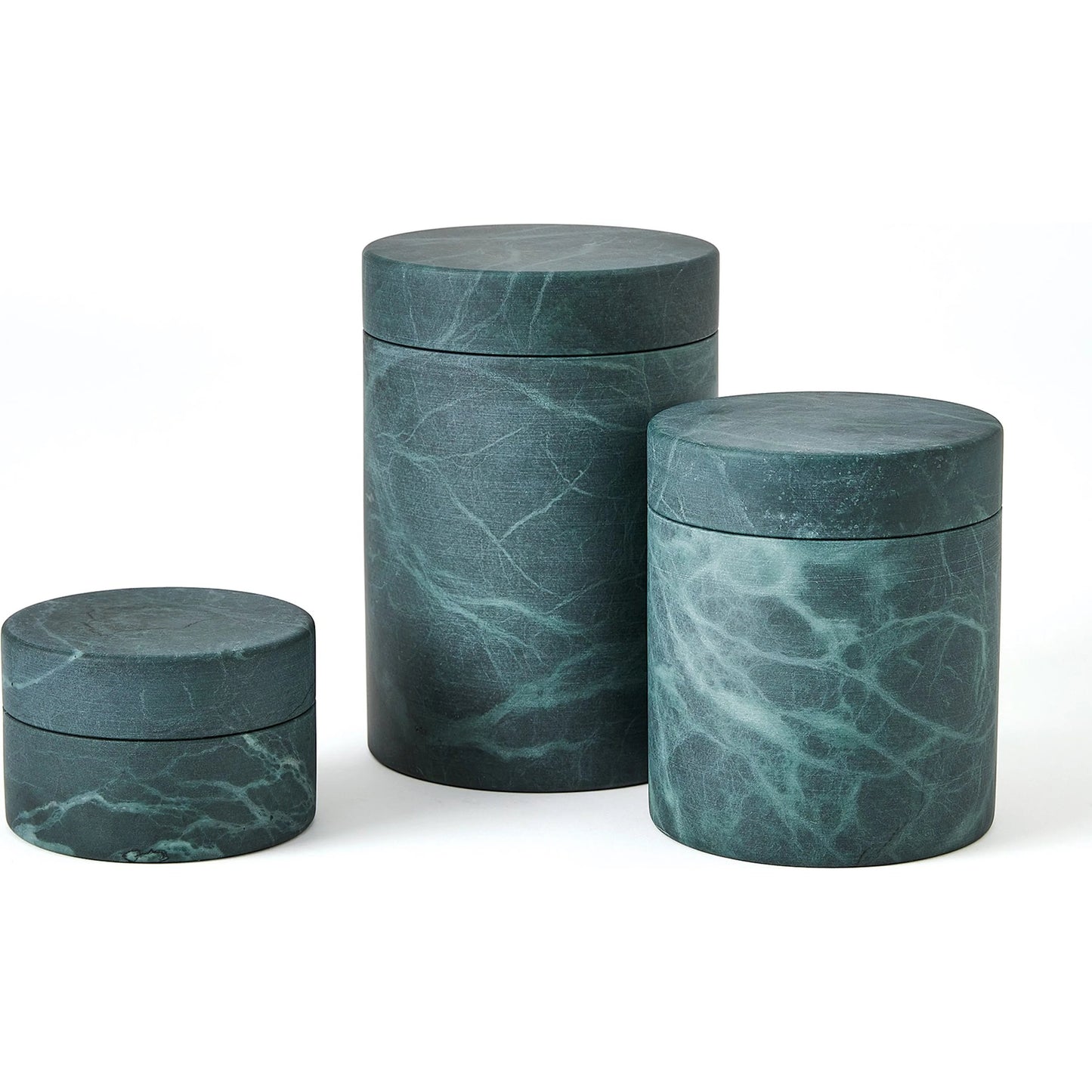 007 SI-2445764,SI-2445765,SI-2445766 | Additional Silo | Cilindro Alabaster Box by Global Views in black, green. Made from alabaster in a unique style.