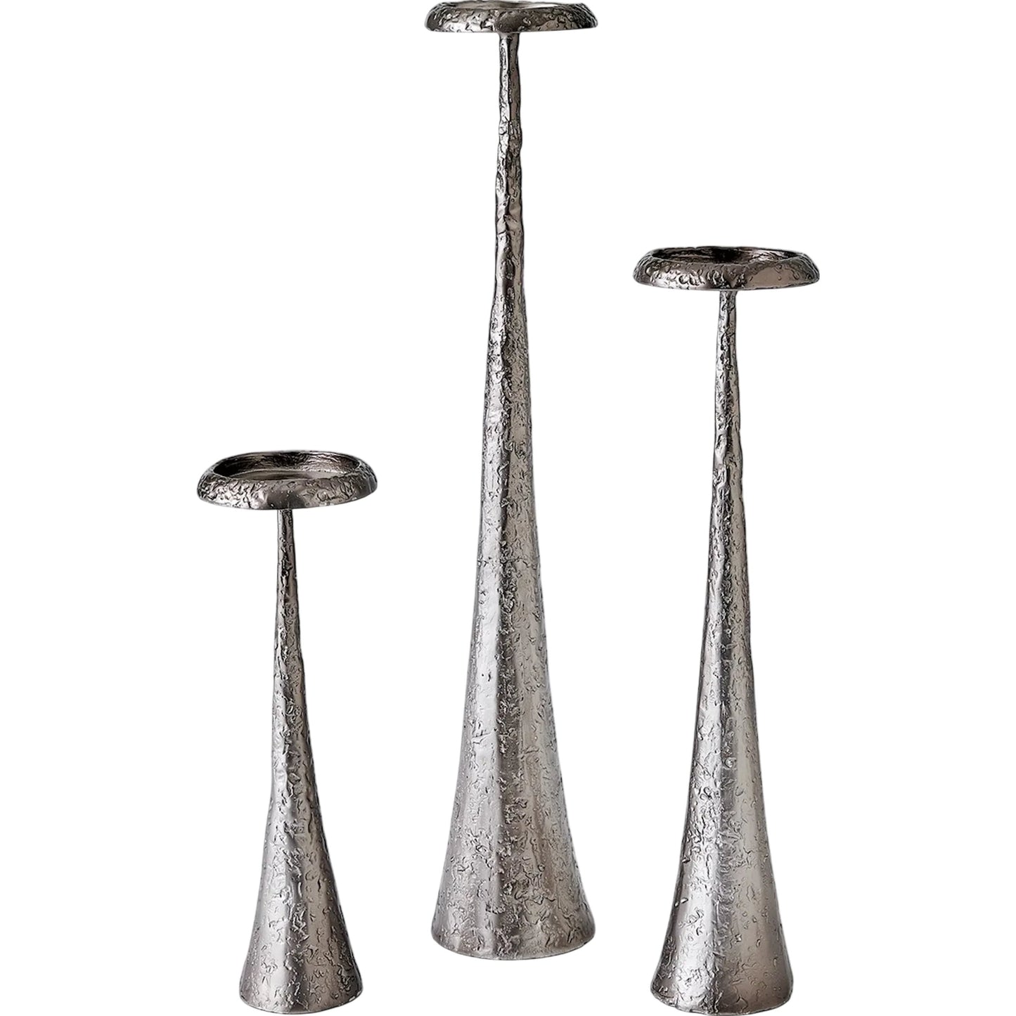 001 SI-2323127,SI-2323128,SI-2323129 | Primary Silo | Beacon Candle Holder by Global Views in gunmetal. Made from unique in a unique style.