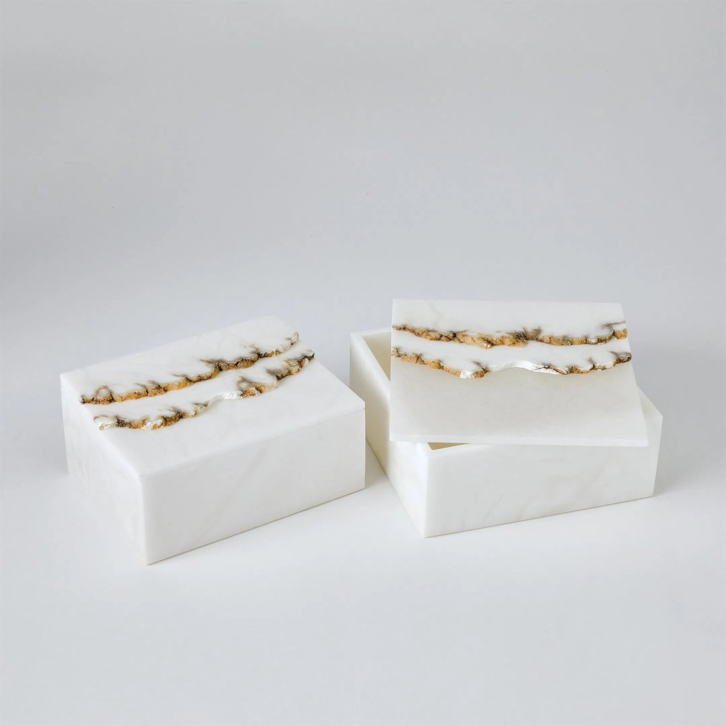 002 SI-2324556,SI-2324557 | Additional Silo | Terrain Alabaster Box by Global Views in alabaster. Made from unique in a modern style.