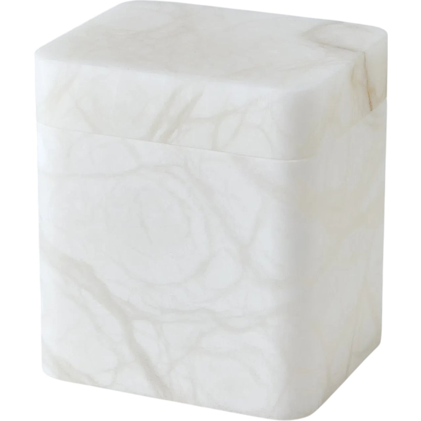 001 SI-2445760 | Primary Silo | Raggio Alabaster Box by Global Views in white. Made from alabaster in a unique style.