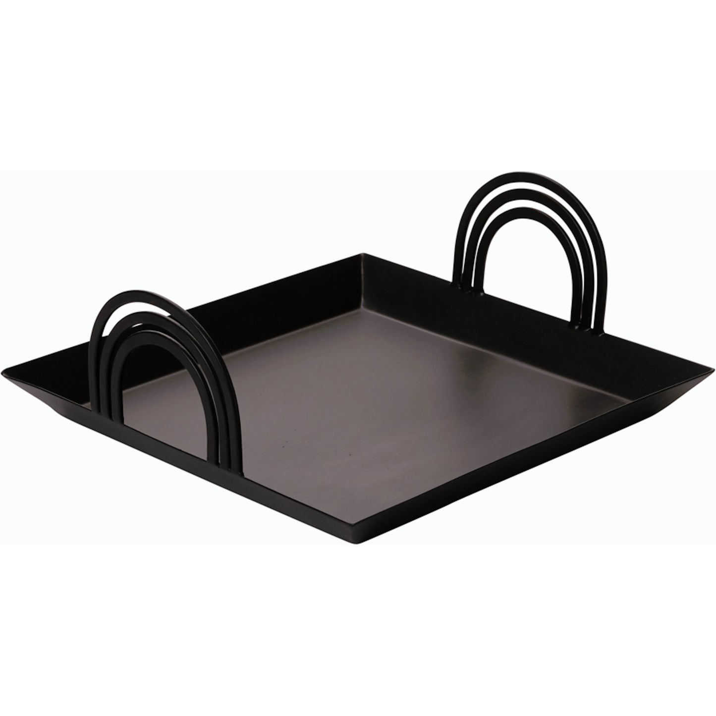 002 SI-2162793 | Primary Silo | Renzo Tray by Accent Decor in black. Made from metal in a modern style.