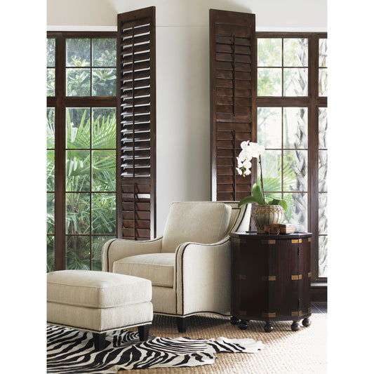 Pacific Campaign Accent Table by Tommy Bahama Home. Made from unique in a eclectic & global style.