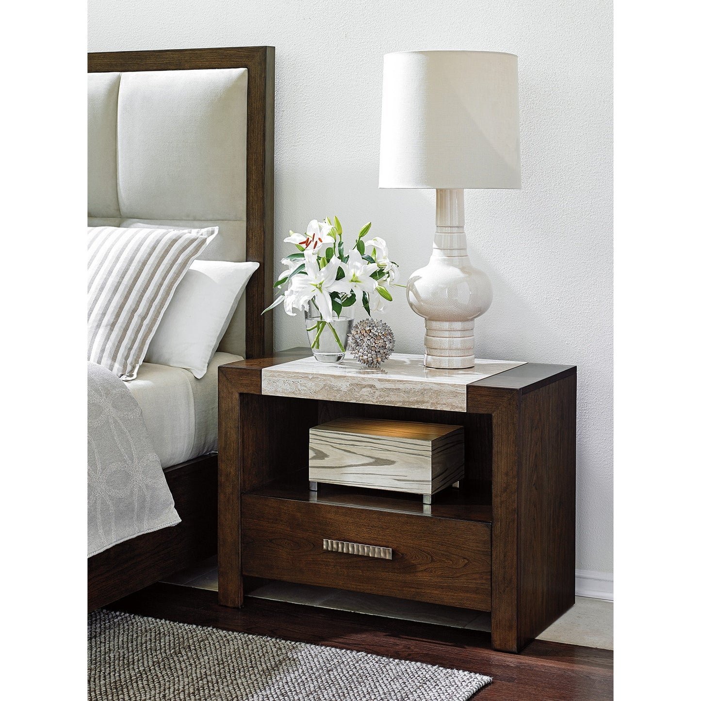 003 SR-835400 | Lifestyle | Graysby Night Table by Lexington. Made from unique in a unique style.