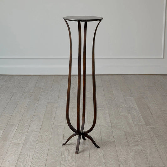 Chorda Pedestal by Global Views. Made from iron, marble in a modern style.
